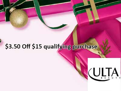 Ulta $3.50 Off $15 Qualifying Items